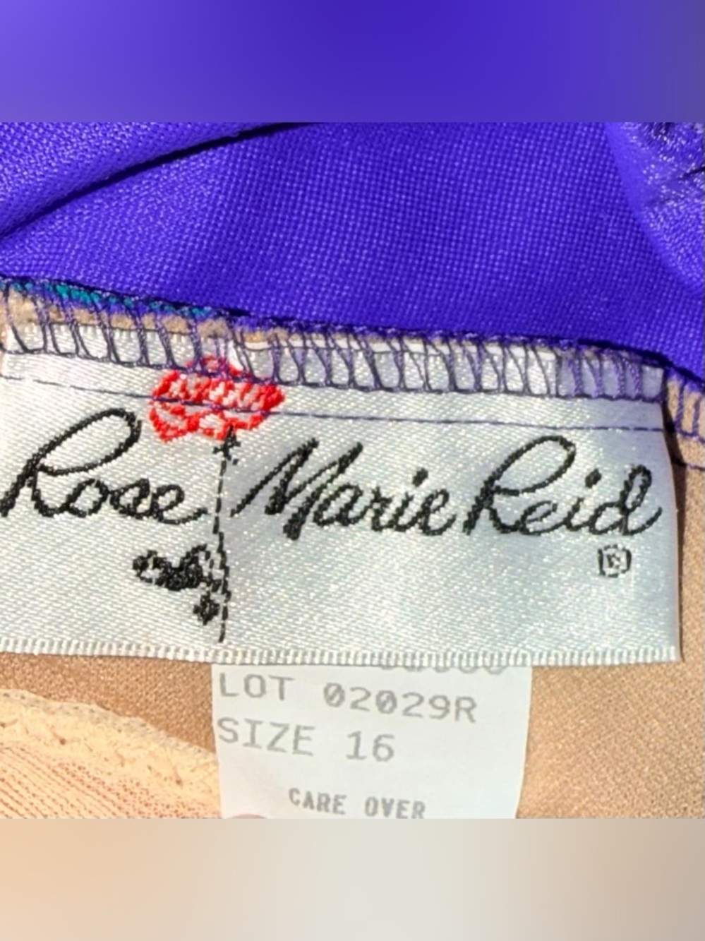 Rose Marie Reid Colorblock Bow One Piece - 80s Retro one piece swimsuit - Picture 5 of 7